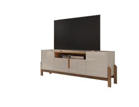 Rack Para TV Lizz 1,70m Off White/Cedro - Casa D