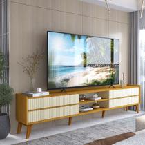 Rack para TV Magnífico 212 Naturale Off White - Gelius