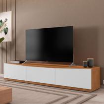 Rack para TV Mônaco com Gaveta Cedro/Branco