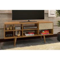 Rack para TV R1462 1 Gaveta até 65 Polegadas Natural/Palha - Tecno Mobili