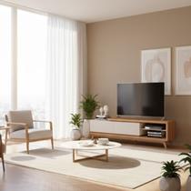 Rack para Tv's até 75 Polegadas Nobre 180cm 2 Gavetas Rack para Tv's até 75 Polegadas Nobre 180cm 2 Gavetas