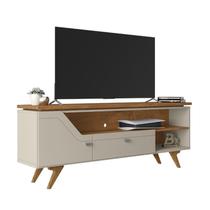 Rack para TV Sevilha 1 Porta Off White/Naturalle - Bechara