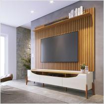 Rack Para TV Studio 1.8 C/2 Portas MDF 12380 Off White Nature Imcal Rack Para TV Studio 1.8 C/2 Portas MDF 12380 Off White Nature Imcal