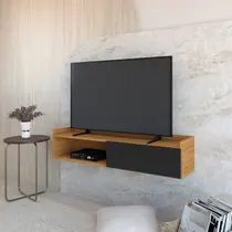 Rack para Tv Suspenso até 50 Polegadas com 1 Porta e 1 Nicho Atena Rack para Tv Suspenso até 50 Polegadas com 1 Porta e 1 Nicho Atena