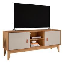 Rack para TVs de 40 Polegadas com 2 Portas Marmet Cedro Off White - Mais de Casa