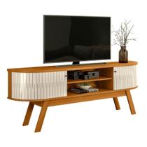 Rack para TVs de 75 Polegadas Leicester Cinamomo Off White Rack para TVs de 75 Polegadas Leicester Cinamomo Off White