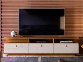 Rack Para TVs Marrocos 2,07 Tauri/Off White Perolizado Lukalian