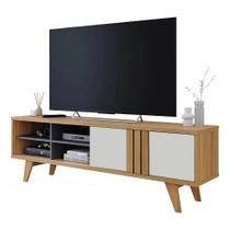 Rack Paraty para Tv Até 50 Polegadas 1 Porta de Correr Permobili Cor Nature Off White