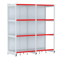 Rack Parede 202 Fit 60 Ate 2 Metros Branco 8 Bandeja Pe Vermelho Rack Parede 202 Fit 60 Ate 2 Metros Branco 8 Bandeja Pe Vermelho