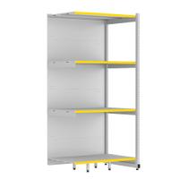 Rack Parede 202 Fit 60 Continuação Branco 90x60 Pe Amarelo Rack Parede 202 Fit 60 Continuação Branco 90x60 Pe Amarelo