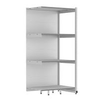 Rack Parede 202 Fit 60 Continuação Branco 90x60 Pe Cinza