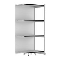 Rack Parede 202 Fit 60 Continuação Branco 90x60 Pe Preto Rack Parede 202 Fit 60 Continuação Branco 90x60 Pe Preto