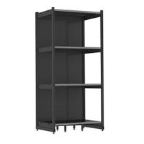 Rack Parede 202 Fit 60 Inicial Preto 90x60 Pe Cinza