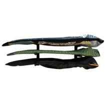Rack Parede Tres Pranchas Surf Suporte Par Parafuso E Bucha