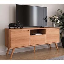 Rack Pequeno Retro 136cm Para TV 50 Polegadas River 1.36 Lukaliam Jequitiba