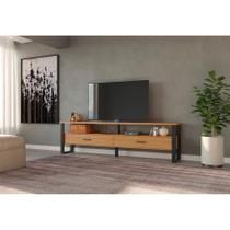 Rack Pernambuco 2 GV Freijó e Preto 220 cm Rack Pernambuco 2 GV Freijó e Preto 220 cm