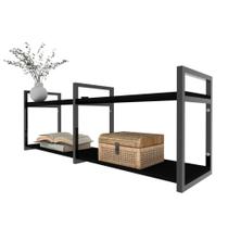 Rack Prateleira industrial home parede hack bancada rack rak preto