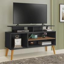 Rack Preto P/ Tv 42 Polegadas Luxo Lyon