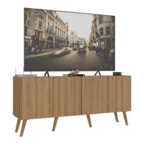 Rack Retrô Para Até 50 Polegadas Com 4 Portas Multimóveis Mp1071 Rustic Natural Rack Retrô Para Até 50 Polegadas Com 4 Portas Multimóveis Mp1071 Rustic Natural