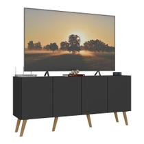 Rack Retrô Para Até 50 Polegadas Com Mp1071 Preto natural