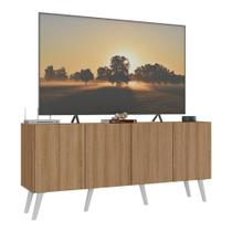 Rack Retrô Para Até 50 Polegadas Com Mp1071 Rustic branco