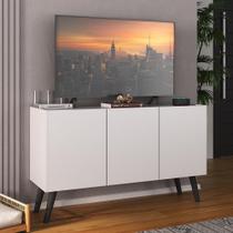 Rack Retrô para TV até 32 Polegadas com 3 Portas Multimóveis MP1067 Rack Retrô para TV até 32 Polegadas com 3 Portas Multimóveis MP1067