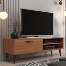 Rack Retrô para TV até 50 Polegadas 125cm Palito Miami Marrom