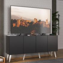 Rack Retrô para TV até 50 Polegadas com 4 Portas Multimóveis MP1071
