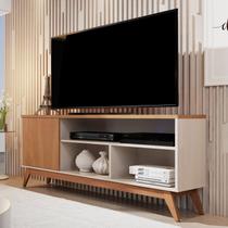 Rack Retrô para TV até 55 Polegadas 136cm Pés em Madeira Maciça Malbec Rack Retrô para TV até 55 Polegadas 136cm Pés em Madeira Maciça Malbec
