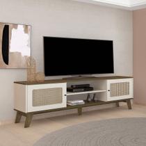 Rack Retrô para TV até 75 Polegadas MDF 180cm 2 Portas Charlotte Marrom Rack Retrô para TV até 75 Polegadas MDF 180cm 2 Portas Charlotte Marrom