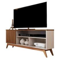 Rack Retrô TV Até 60 Polegadas Pés De Madeira 1 Porta E Nichos Malbec Wood 1.36 Rack Retrô TV Até 60 Polegadas Pés De Madeira 1 Porta E Nichos Malbec Wood 1.36