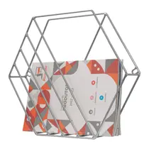 Rack Revista Aramado Parede Cromado Rack Revista Aramado Parede Cromado