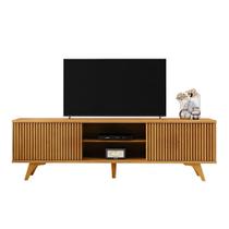 Rack Ripado Para Tv 70 Polegadas 2 Portas com Pés Siena Naturalle