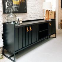 Rack Ripado para TV até 60 Polegadas 160cm Trendy Moderno Rack Ripado para TV até 60 Polegadas 160cm Trendy Moderno