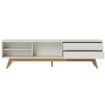 Rack Ripado para TVs 75" Viareggio Off White Matte