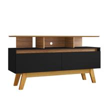 Rack Rubi 1.2 Cinamomo com Preto Fosco - BECHARA