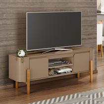 Rack Sala Camburi para Tv 65 Polegadas Pés em Madeira Maciça Fendi