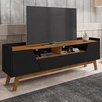 Rack Sala Florença para TV até 70 Polegadas com Pés Madeira