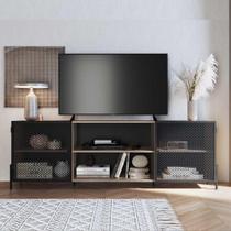 Rack Sala Para Tv 70 Polegadas Industrial Com 2 Portas 1,80m Rack Sala Para Tv 70 Polegadas Industrial Com 2 Portas 1,80m