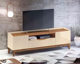 Rack Sala Ravena para TV até 60 Polegadas c/ Pés de Madeira