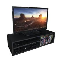 Rack Sala Suspenso Trovarelli - Preto - Móveis Trovarelli