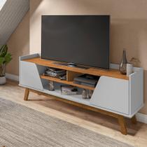 Rack Sala Turim para Tv até 65 Polegadas com Pés Madeira Off-white/naturalle