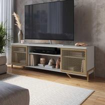 Rack Sala TV 65 Polegadas 1,83m com 2 Portas e Pés em Metal Rack Sala TV 65 Polegadas 1,83m com 2 Portas e Pés em Metal