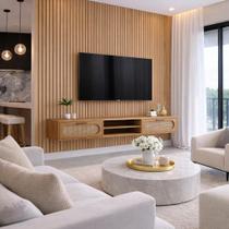 Rack Santorini 2 Gavetas Suspenso Ideal Para Sala Pequena Rack Santorini 2 Gavetas Suspenso Ideal Para Sala Pequena