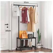 Rack Sapateira Arara Organizadora de Roupa e Sapato Grande 2 Andares