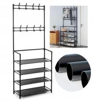 Rack Sapateira Arara Organizadora Tenis Sapato Sandalia Multiuso Gancho Pendurar Cabide Varanda Closet Sala