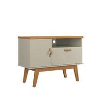 Rack Sirius 0.9 2 Portas Portas Para TV Até 32 Polegadas Off White com cinamomo