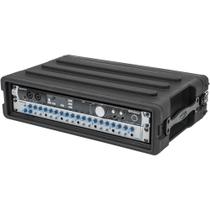Rack SKB roto-moldado 2U raso à prova d'água e resistente a impactos Rack SKB roto-moldado 2U raso à prova d'água e resistente a impactos