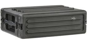 Rack SKB Roto-Molded 3U Shallow 1SKB-R3S com tampas impermeáveis