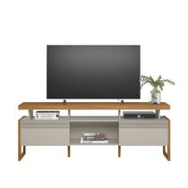 Rack Stella para tv até 70 Polegadas Nature e Off White com 180x0,66 Polegadas EdeCasaMoveis